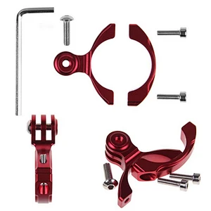 Kaliou High Quality Bike Cycle Aluminum Handlebar Bar Clamp Mount for Gopros Heros 1/2/3/3+ Camera Mount Holder