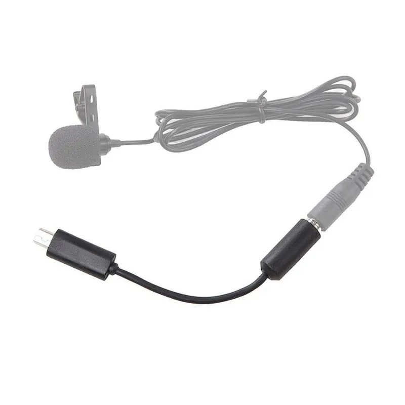 适用于GoPros Hero4 / 3 + 3.5mm麦克风适配器音频电缆3.5mm扬声器线辅助电缆配件