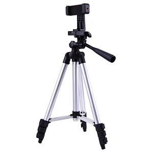 Kaliou High Qualified Professional Silver Aluminum Alloy 3110 Tripod 3110 Tripod Stand for Camera DSLR Video Mobile Phone