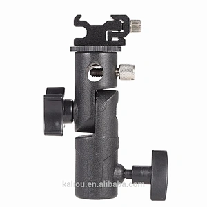 Kaliou Factory Wholesale E Type Camera Flash Holder Flash Bracket for DSLR Camera Canon/Nikon/Sony/Pentax Photo Studio Accessory