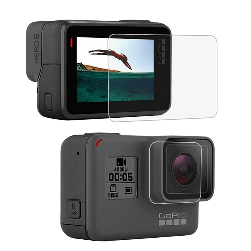 Wholesale camera lcd screen protector for  GoPros 5 Lens HD Screen Protector LCD Display Tempered Glass Film