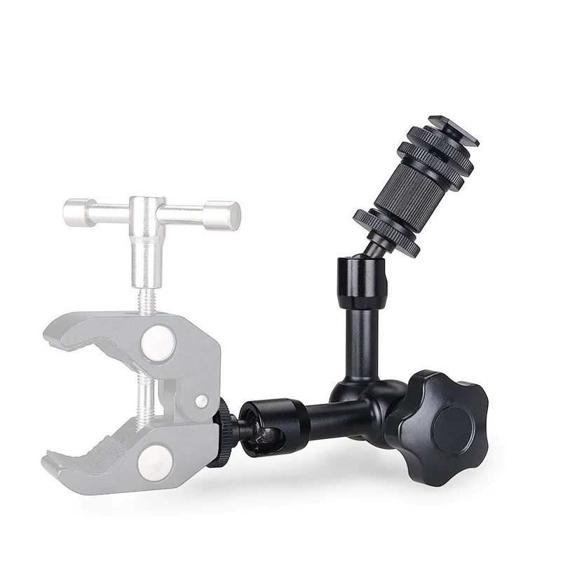 New Flexible Camera Bracket 11 Inch Friction Articulated Magic Arm 1/4 Hot Shoe Connector for Camera LCD Monitor LED Light