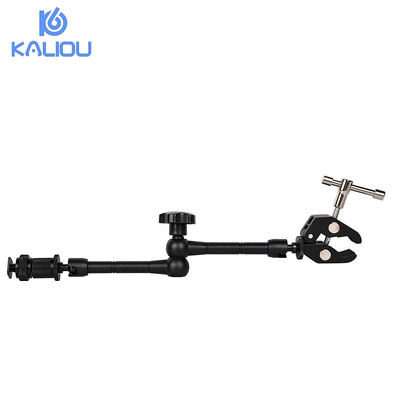Kaliou Adjustable Articulating 11 Inch Magic Arm + Large Crab Clamp Super Clamp For Camcorder LCD Monitor LED Light DSLR Camera