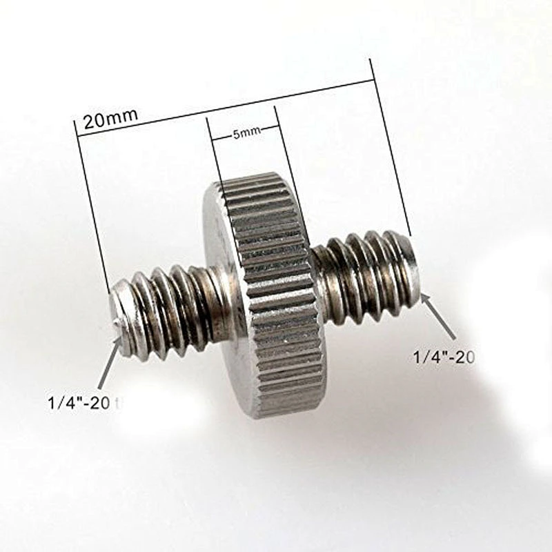 Factory Customized nonstandard camera conversion screw double threaded screw 1/4