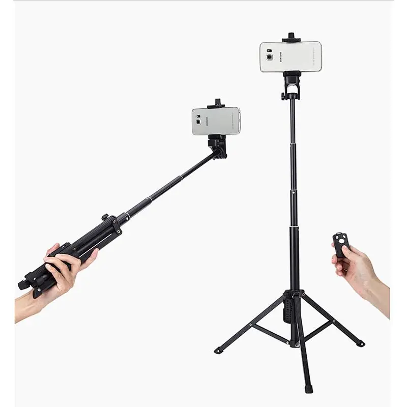 Yunteng 1688  3 in 1 Selfie Stick Tripod Stand Super Lightweight Mini Bluetooth Remote Monopod For Iphone7 6 Samsungs
