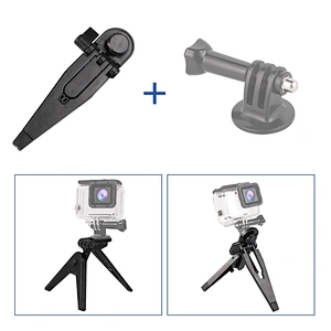 Kaliou 180 Degree Rotating Table Mini Tripod Smart phone Cellphone Mobile Phone Go Pro Tripod for iphone Go pro 7 6 5 4 3 2 1