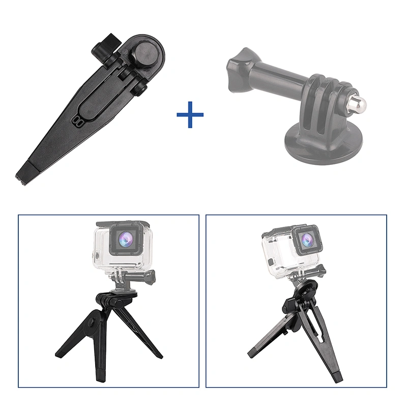 Kaliou 180 Degree Rotating Table Mini Tripod Smart phone Cellphone Mobile Phone Go Pro Tripod for iphone Go pro 7 6 5 4 3 2 1
