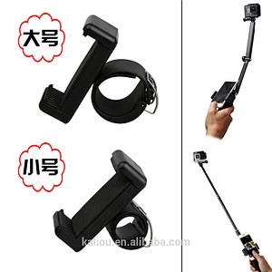 Factory Direct Sale Retractable Rotation Metal Mobile Phone Locking Clip for Selfie Stick Monopod