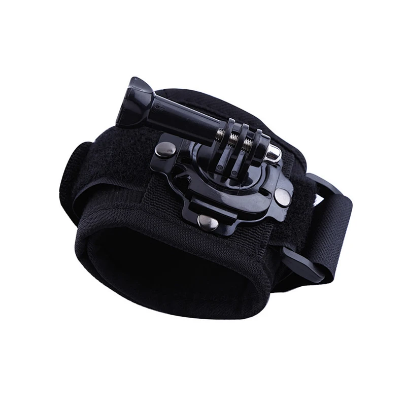 360 Degree Rotating Band Glove Style GP Camera Wrist Strap Hand Mount With screw