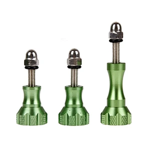 Metal CNC Screws with Knob Bolt Nut Set For Monopod Tripod Mount Adapter for GoPros action camera Accessories