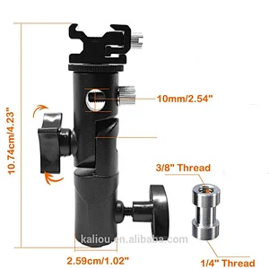 Manufactory Camera Flash Bracket Umbrella Holder Mount E Type Flash Bracket for DSLR Camera