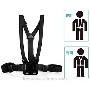 Wholesale High Quality Adjustable Elastic Belt Body Mount Chest Strap Harness for Go pro heros 6 5 4s 4 3 2 1