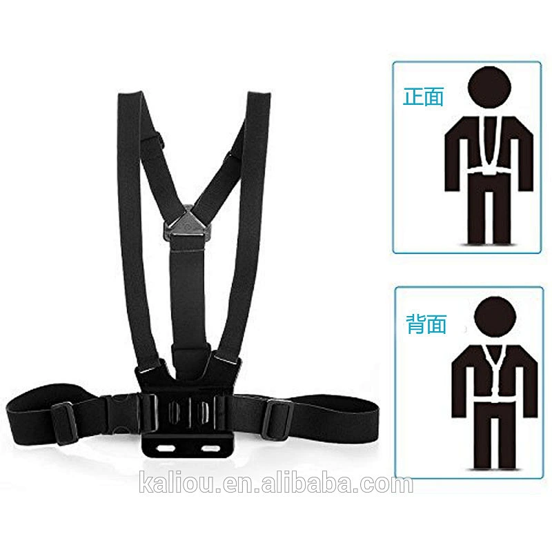 Wholesale High Quality Adjustable Elastic Belt Body Mount Chest Strap Harness for Go pro heros 6 5 4s 4 3 2 1