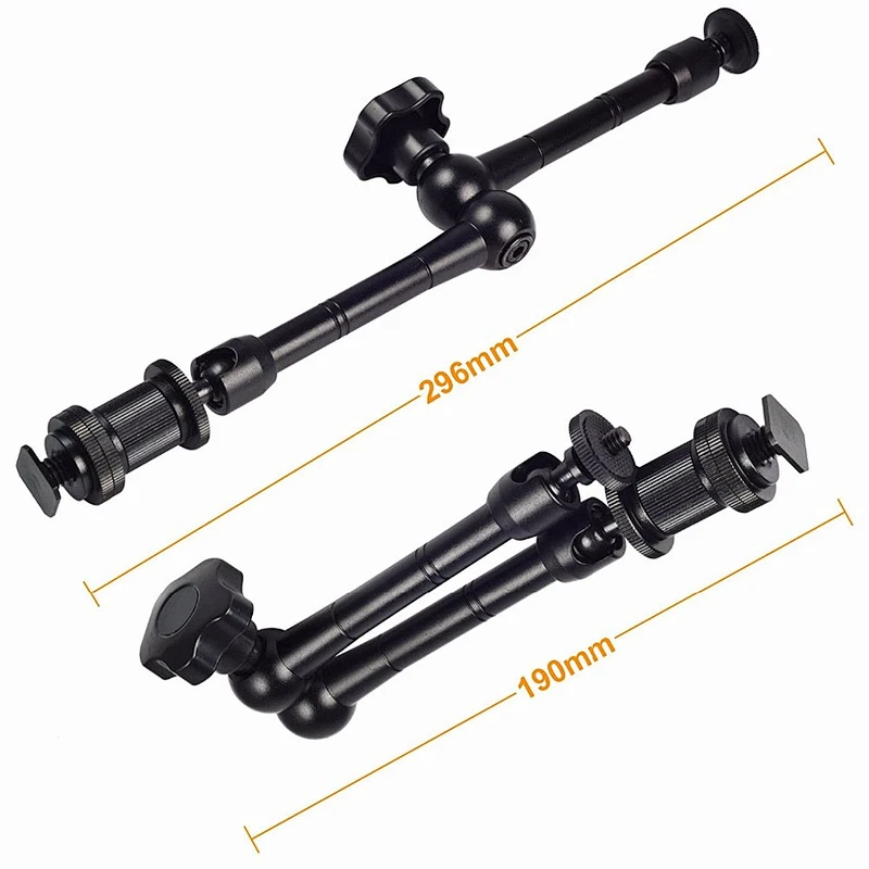 China supplier 7/11 Inch Articulating Magic Friction Arm clamp for Hot Shoe Mounts to Work with LED Panel for DSLR Monitor