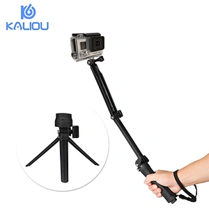 Kaliou 3-Way Grip Monopod Selfie Stick Tripod for Go pro 7 6 5 4 3 2  SJ4000 SJ5000 XiaoYi 4K Sports Action Camera Accessories
