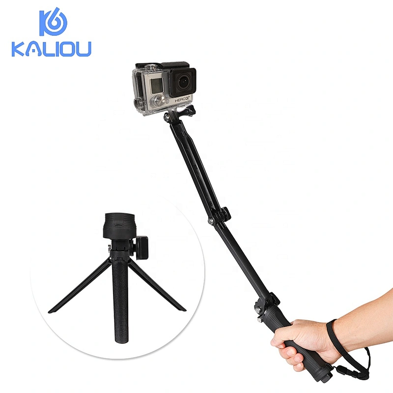 Kaliou 3-Way Grip Monopod Selfie Stick Tripod for Go pro 7 6 5 4 3 2  SJ4000 SJ5000 XiaoYi 4K Sports Action Camera Accessories