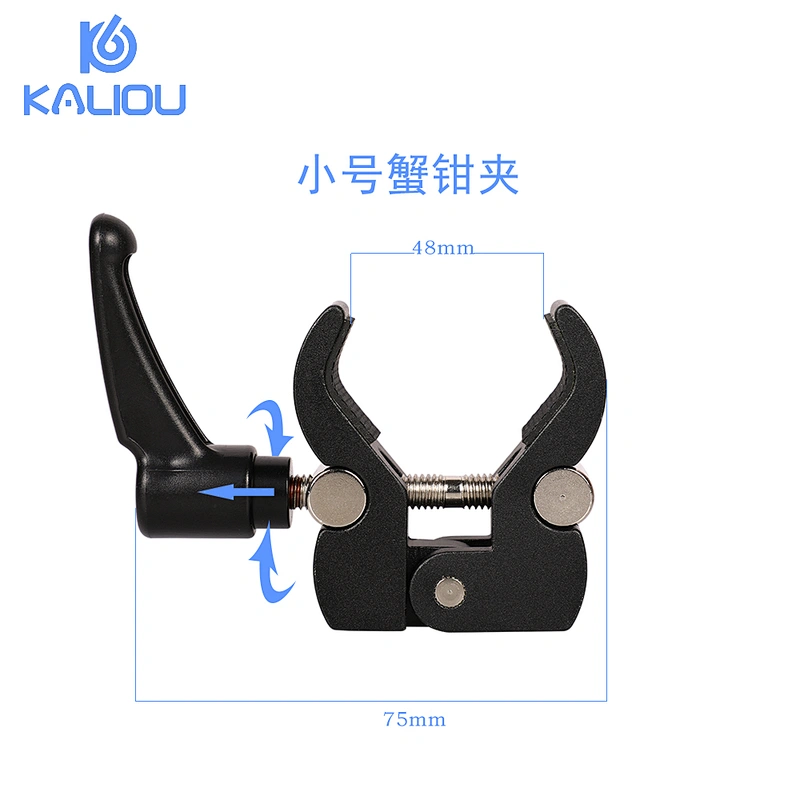 Kaliou Camera Clamp Ball Head Magic Friction Arm Mount Super Crab Clamp Articulating For DJI Ronin Gimbal DSLR LCD Monitor LED