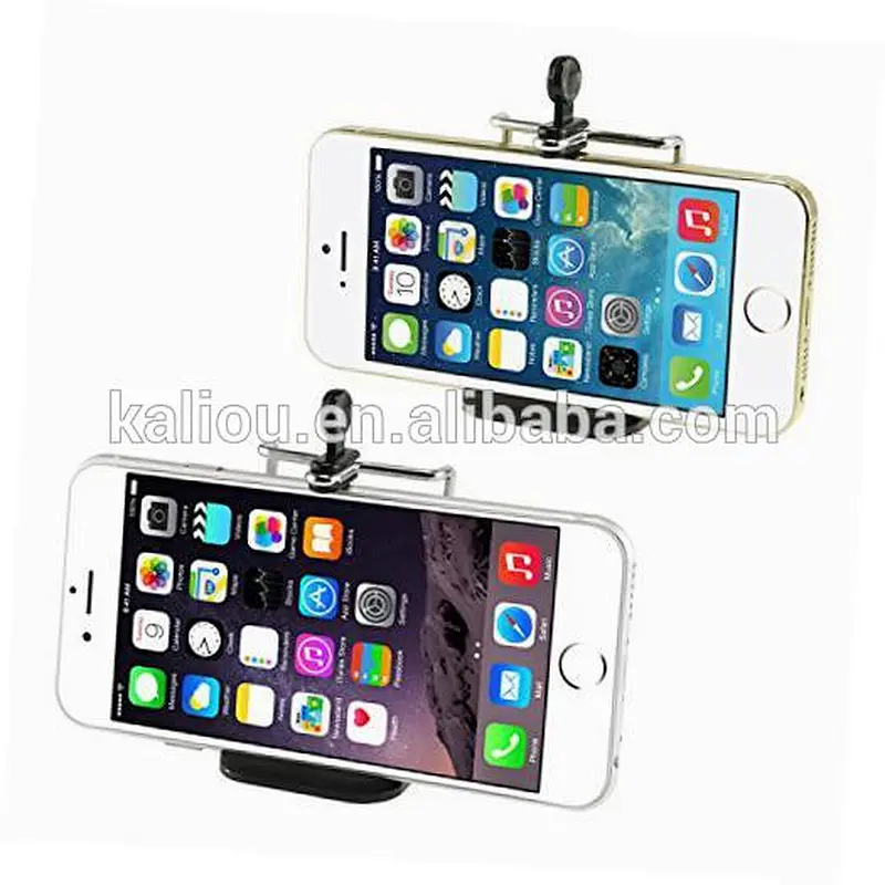 Kaliou Universal Mobile Phone Clip Holder Mount Bracket Adapter for Camera Cell Phone Tripod Stand Mount Adapter Monopod