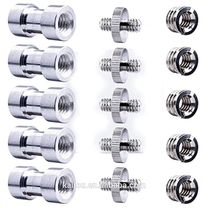 In stock 1/4 to 3/8 Metal Monopod Tripod Mount Screw Convert Adapter Flash Light Stand Bracket Holder Camera (1/4