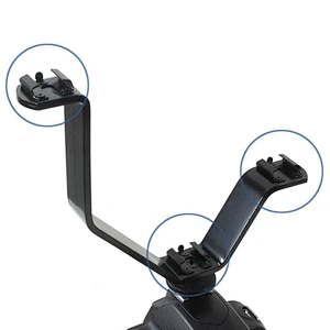 Kaliou Factory Price V Shape Aluminium Flash Bracket With Hot Shoe Mount for Speedlite Umbrella Holder Photo Studio Accessories