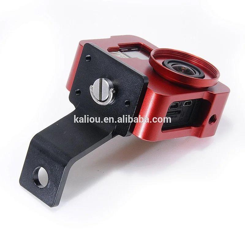 Kaliou Cameras Accessories CNC Aluminum Motorcycle Rearview Mirror Mount Bracket for Gopros 5Session