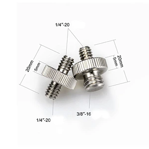Factory Customized nonstandard camera conversion screw double threaded screw 1/4