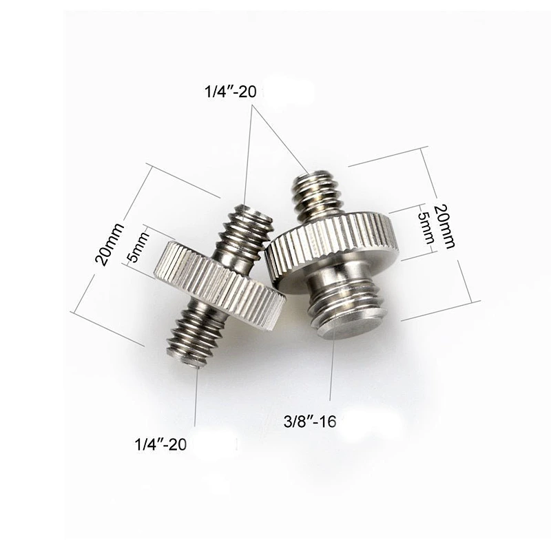 Factory Customized nonstandard camera conversion screw double threaded screw 1/4