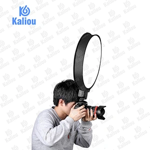 Kaliou 30cm Round Portable Mini Small Little Round Photo Studio Shooting Tent Light Cube Diffuser SoftBox speedlight softbox