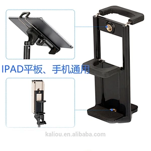 Manufacturer Selfie Camera Universal Tripod Holder Grip Mobile Phone Clip for Ipad Tablet