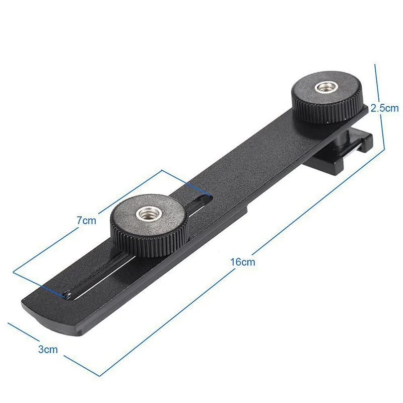 KALIOU Universal Light Stand Holder Flash Bracket Mount Tripod Hot Cold Shoe Adapter Screws For Digital SLR Camera