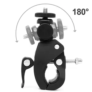 Kaliou  Universal Motorcycle Bike Camera Quick Release Handlebar Mount Camera Super Clamp For Sports Action Cameras