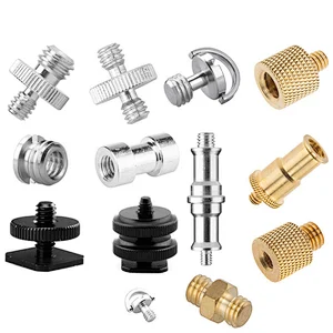 Factory price for Tripod Head Monopod Flash Light Stand Adapter Metal 1/4-20 camera screw Photographic Studio Accessories