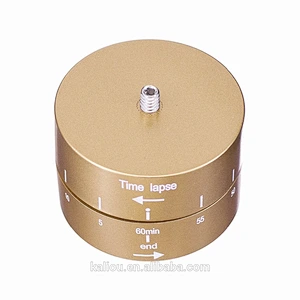 60Min 360 Degree Auto Rotating Time Lapse Stabilizer Pan and Tilt Head for Go pro