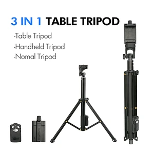 Yunteng 1688  3 in 1 Selfie Stick Tripod Stand Super Lightweight Mini Bluetooth Remote Monopod For Iphone7 6 Samsungs
