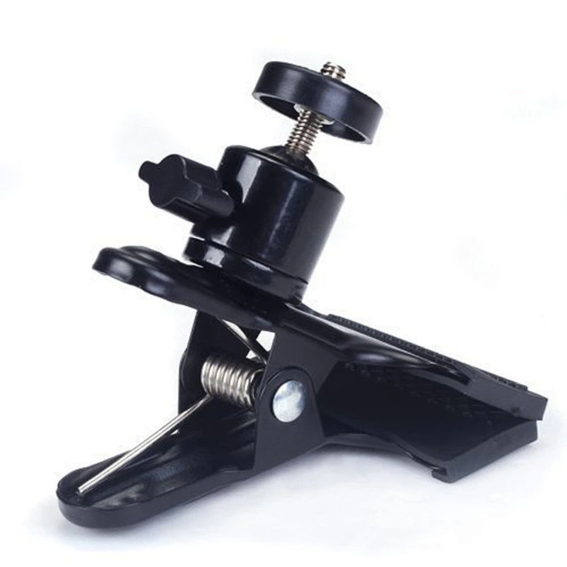 Kaliou Tripod Head Multi-function Clip Clamp Holder Mount with Standard Ball Head 1/4 Screw photography accessories for Camera