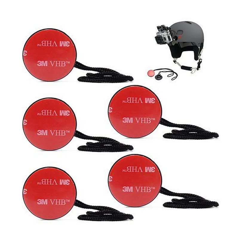 Wholesale Camera Accessories Surfing Fasten Insurance Safety Clasp Tethers with 3M Sticker Adhesive Pad for all Gopros Heros