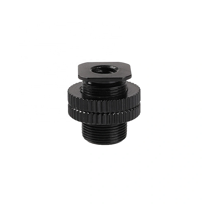 Metal shockproof clip Hot shoe Adapter 5/8 inch 1/4 inch Screw for Microphone Mic Mount Bracket