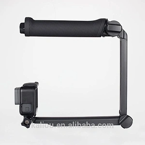 Foldable Multi-function 3 Way Arm Monopod Selfie Stick for Go pro Heros 5