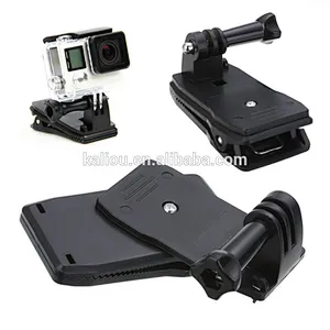 Kaliou Wholesale Gopros Accessories 360 Degree Backpack Bag Clip for Gopros Heros Camera