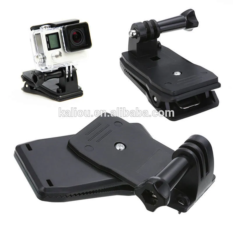 Kaliou Wholesale Gopros Accessories 360 Degree Backpack Bag Clip for Gopros Heros Camera