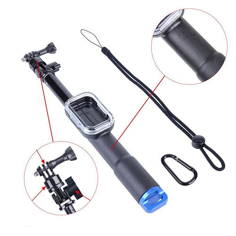 Kaliou Handheld Waterproof 39 Inch Monopod Selfie Stick with Remote Control WIFI Cover for Gopros 7 6 5 4 3 2 1 Xiaos yi SJ4000