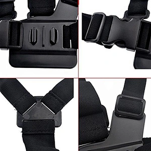 Kaliou Chest Strap mount belt for Goprohero 5 4 Action camera Chest Mount Harness for Go Pro SJCAMs SJ4000 sport cam fix