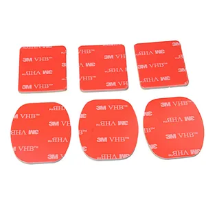 Wholesale High Quality 6 in 1 kit 3M 3pcs Flat 3pcs Curved Helmet Mount Adhesive Pads for Gopros HD Heros 1 2 3 3+ 4 5 6