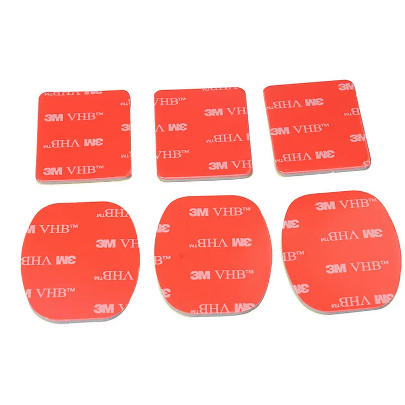 Wholesale High Quality 6 in 1 kit 3M 3pcs Flat 3pcs Curved Helmet Mount Adhesive Pads for Gopros HD Heros 1 2 3 3+ 4 5 6