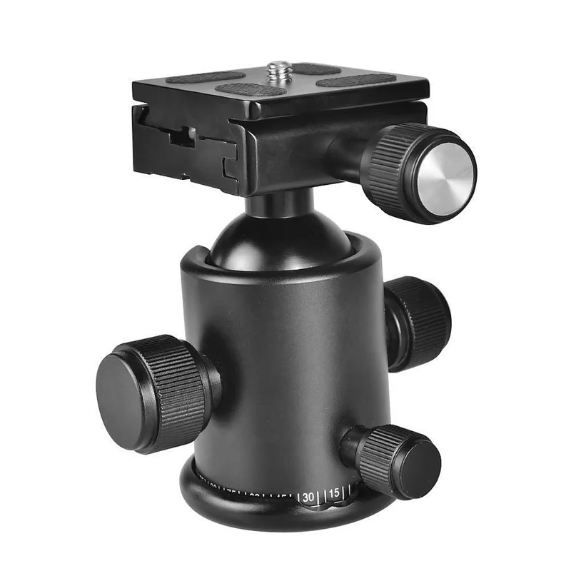 Max Load 10kg SLR Camera KS-0/1 Ball Type Pan/Tilt Professional Tripod Monopod Quick Release Damper SLR Ball Head Mount