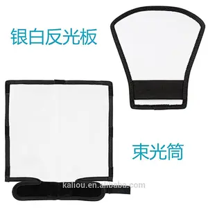 Foldable 25*25cm Photography External Flash Light Barrier Speedlight Reflector for Camera