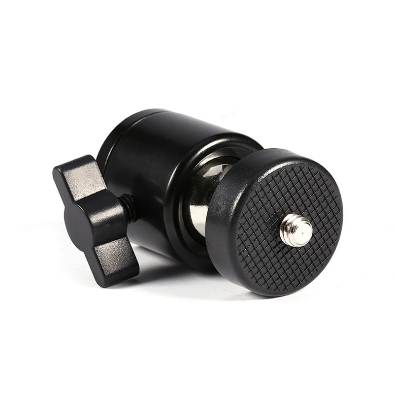 KALIOU Mini Ball Head Tripod Head of 360 Swivel DSLR DV Camera Mini Tripod 1/4