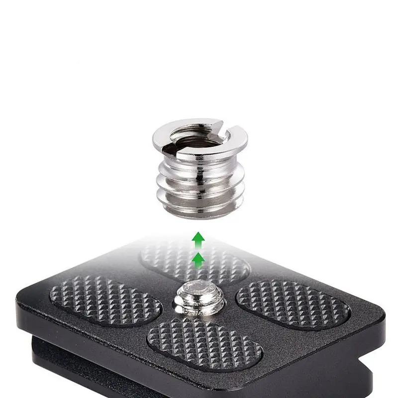NEW camera screw Convert nut UNC 1/4 inside and 3/8 outside thread metal screw for tripod ball head quick release plate adapter