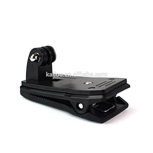 Kaliou 360 degree backpack bag sports camera accessories For GoPro clip hat clip Tripod Monopod Mount Adapter