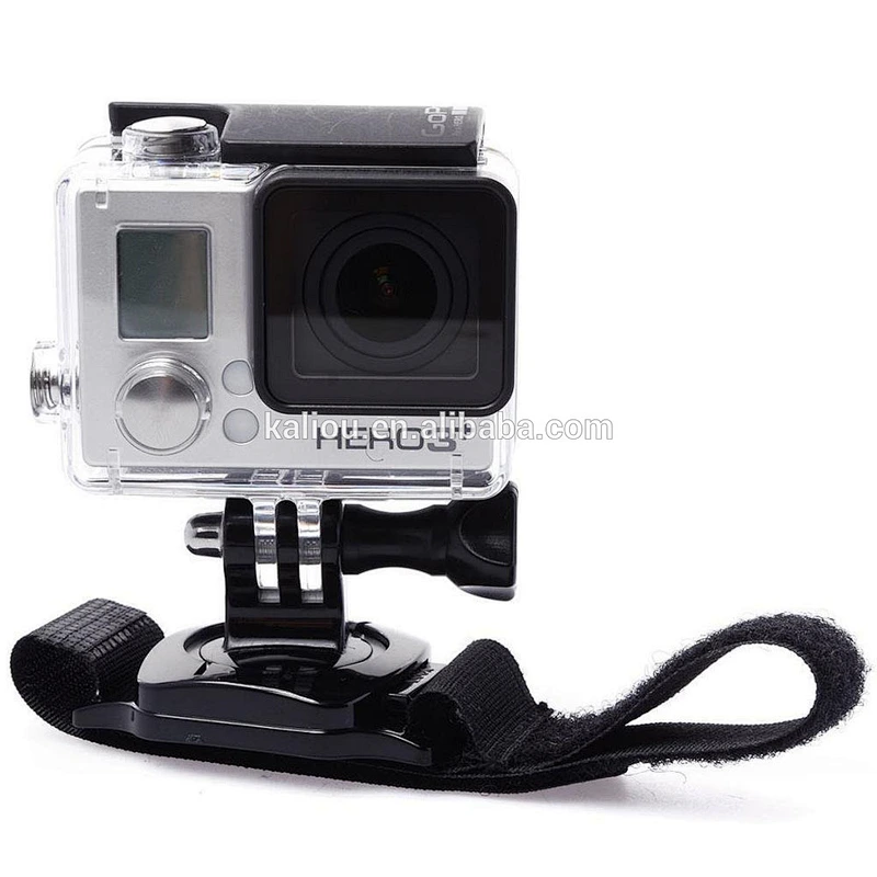 Kaliou 360度旋转腕带手带三脚架固定座，用于go pro5 4 3 2 1相机